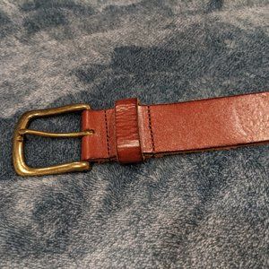 Men's 36 inch cognac leather belt